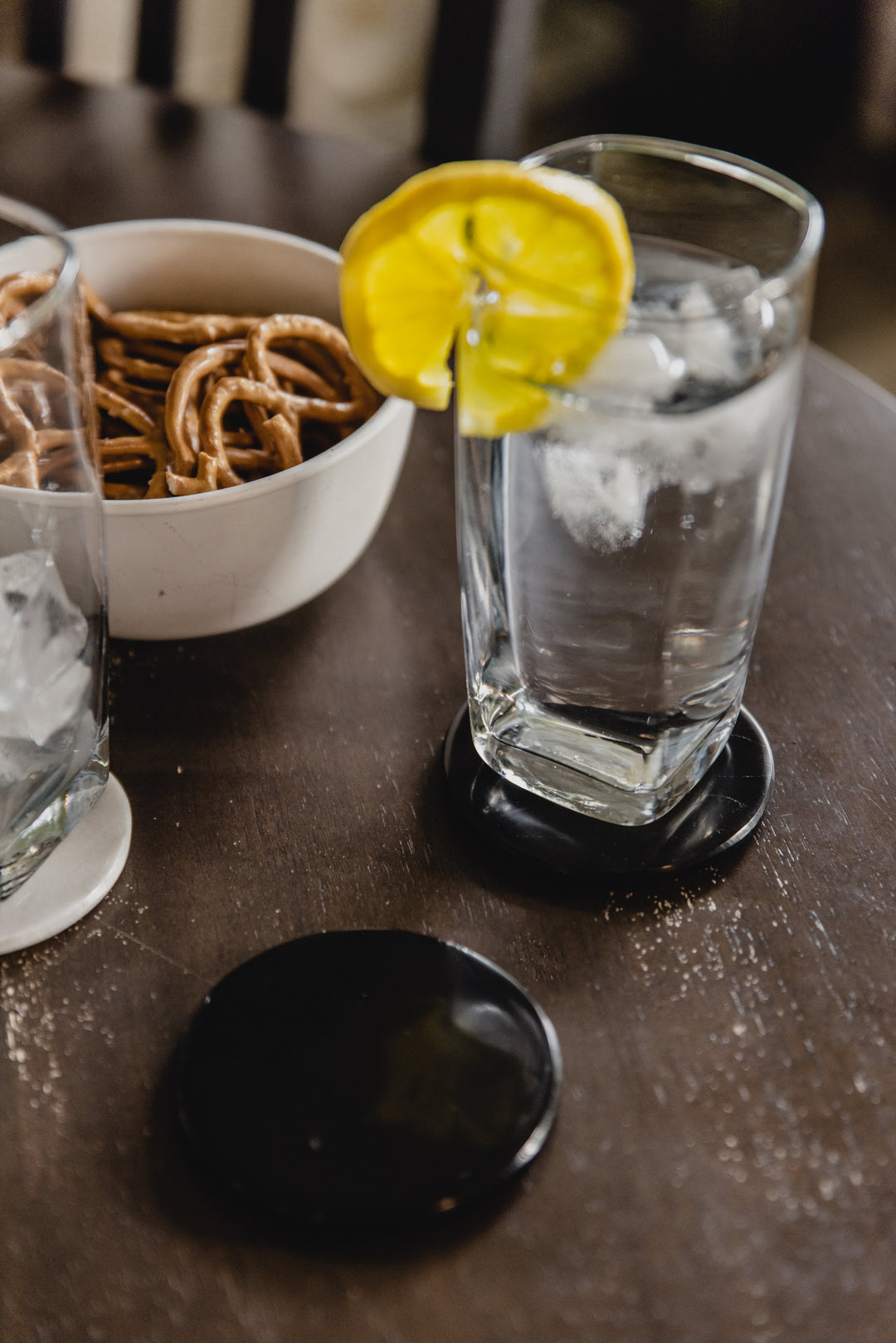 Black Marble Coaster Set of 4